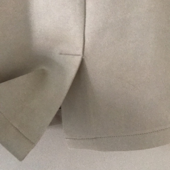 NWT Beige A-Line faux suede skirt - Picture 3 of 6